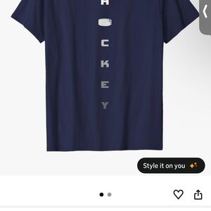 Navy Blue Hockey T-Shirt